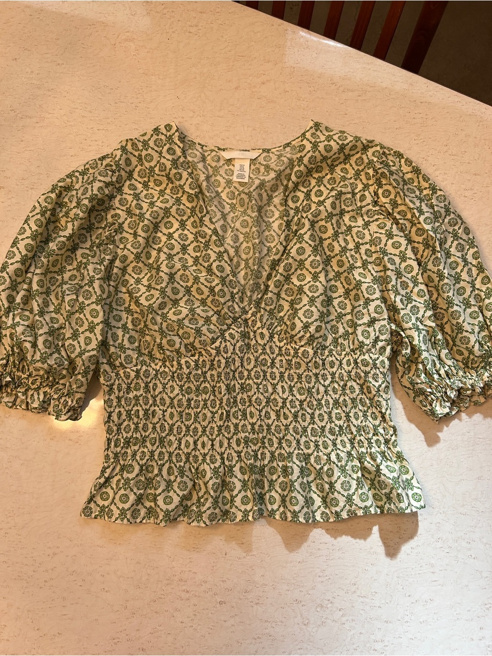 Smocked H&M blouse